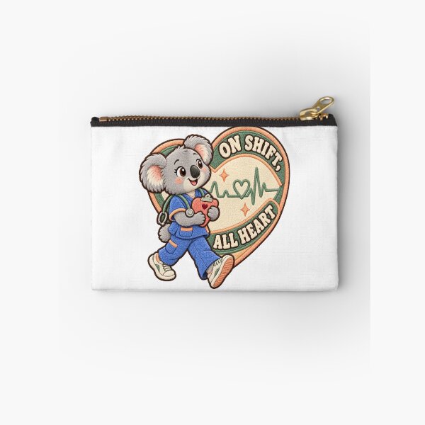 Item preview, On Shift All Heart Koala Nurse – Labor Day Chenille Patch designed and sold by Jaani-T.