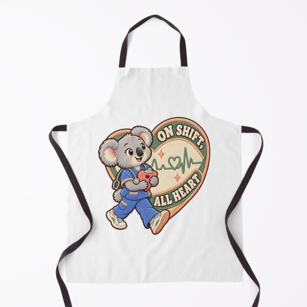 Item preview, On Shift All Heart Koala Nurse – Labor Day Chenille Patch designed and sold by Jaani-T.