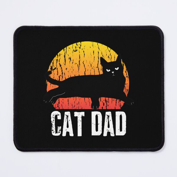 Item preview, Cat Dad Retro Sunset Feline Pet Owner designed and sold by OlyvieArt.