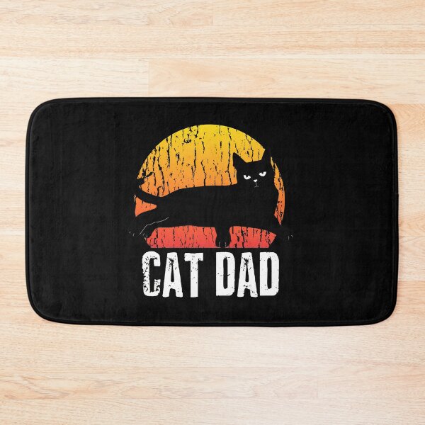 Item preview, Cat Dad Retro Sunset Feline Pet Owner designed and sold by OlyvieArt.