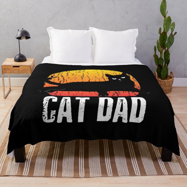 Item preview, Cat Dad Retro Sunset Feline Pet Owner designed and sold by OlyvieArt.