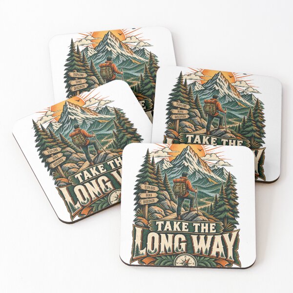 Item preview, Take The Long Way Mountain Adventure designed and sold by CodePaws Creations.