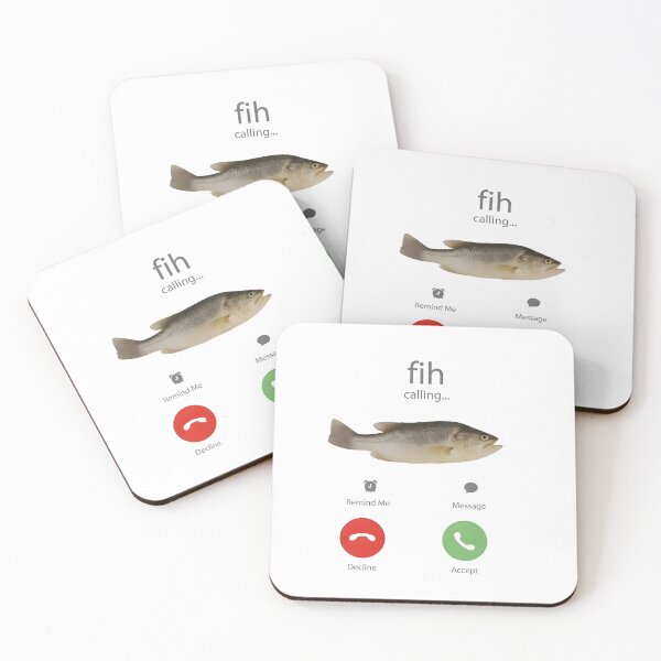 Item preview, Funny Fish Meme Fih Calling designed and sold by Elakhongthe.