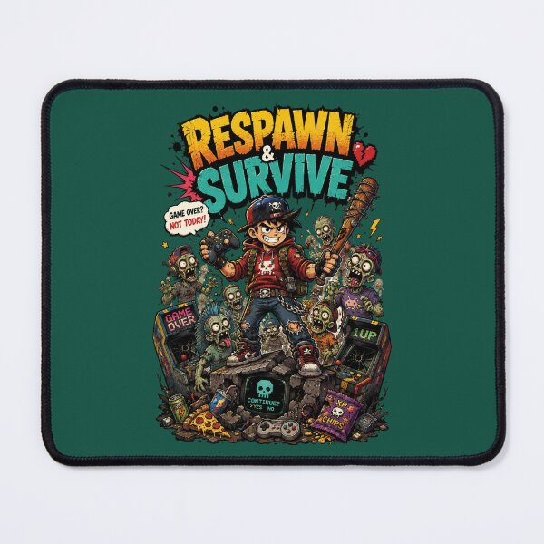 Item preview, Respawn & Survive Zombie Gamer designed and sold by PrintBreeze.