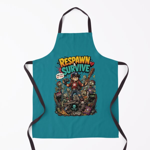 Item preview, Respawn & Survive Zombie Gamer designed and sold by PrintBreeze.