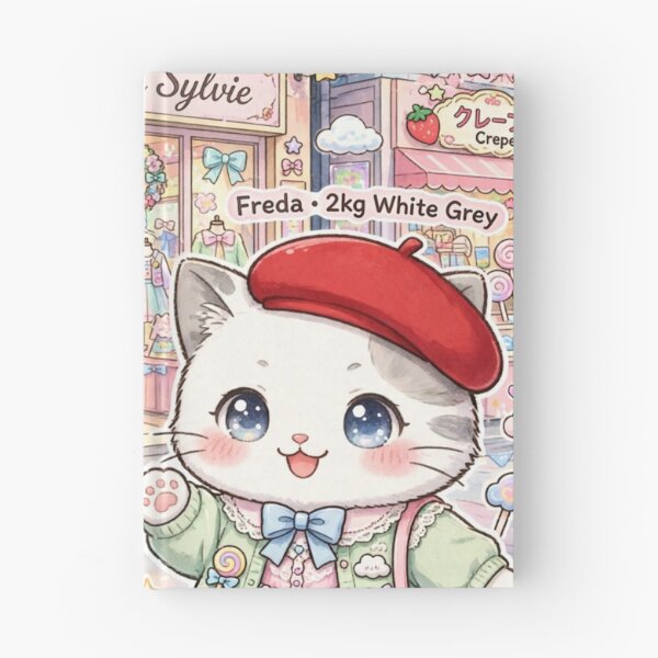Item preview, Maison Sylvie Harajuku Boss Mode - Freda & Junior Red Beret Cats Art Print designed and sold by MAISON SYLVIE.
