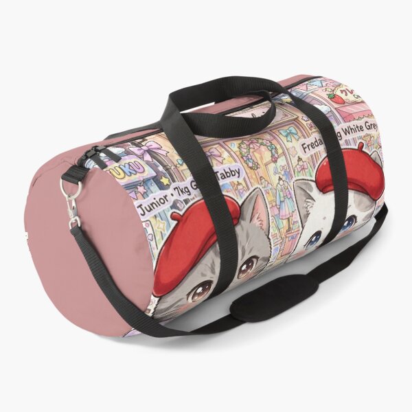Item preview, Maison Sylvie Harajuku Boss Mode - Freda & Junior Red Beret Cats Art Print designed and sold by MAISON SYLVIE.