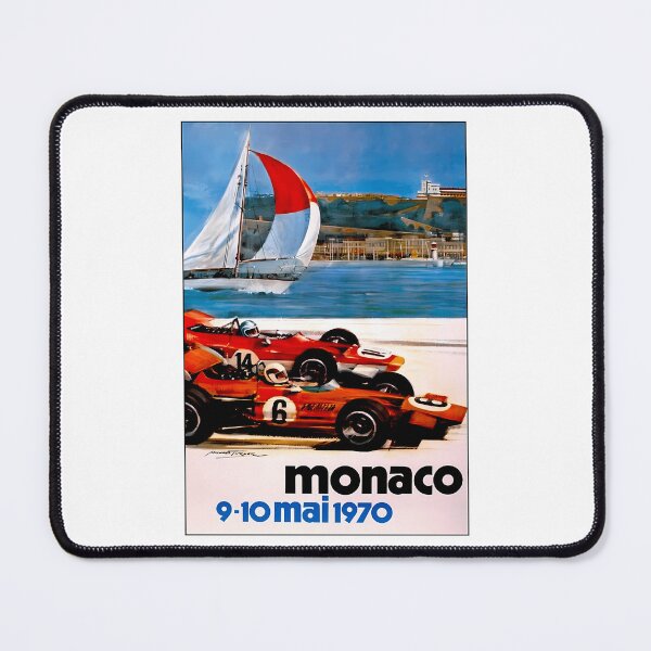 Item preview, Monaco Vintage 1970 Auto Racing Advertising Print designed and sold by Keyr-aCallihan.