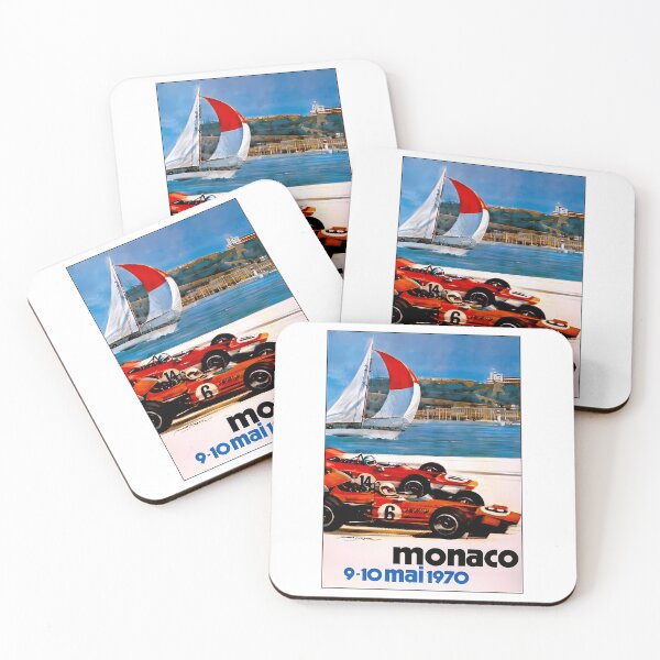 Item preview, Monaco  Vintage 1970 Auto Racing Advertising Print designed and sold by Keyr-aCallihan.