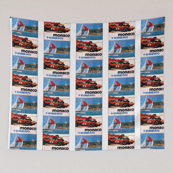 Item preview, Monaco  Vintage 1970 Auto Racing Advertising Print designed and sold by Keyr-aCallihan.
