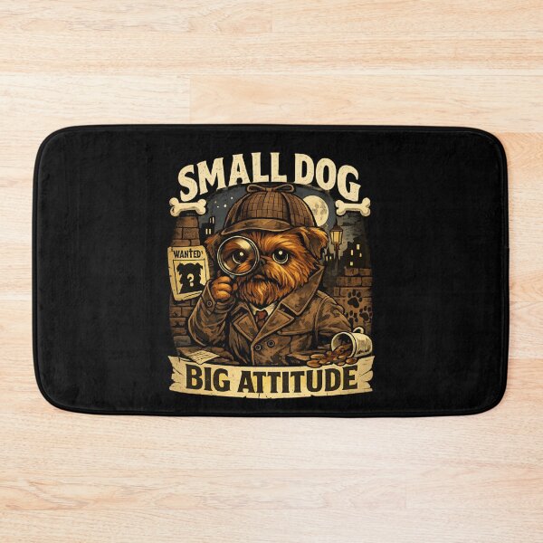 Item preview, Small Dog Big Attitude – Funny Detective Dog Vintage designed and sold by SidTastic .