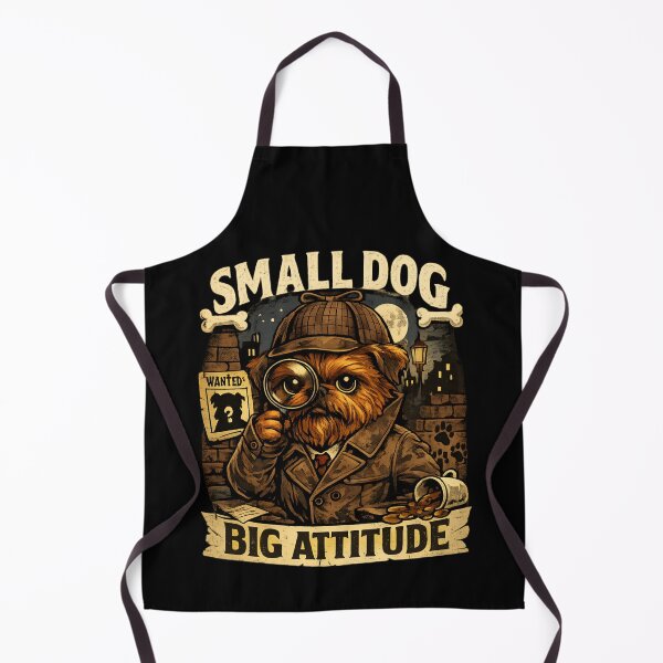 Item preview, Small Dog Big Attitude – Funny Detective Dog Vintage designed and sold by SidTastic .