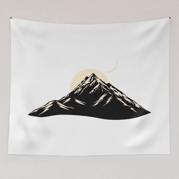 Item preview, Majestic Mountain Ridge with Sun and Moon designed and sold by Vision Crafted.