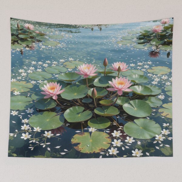 Item preview, Shimmering water lily pond designed and sold by Sigtrix.