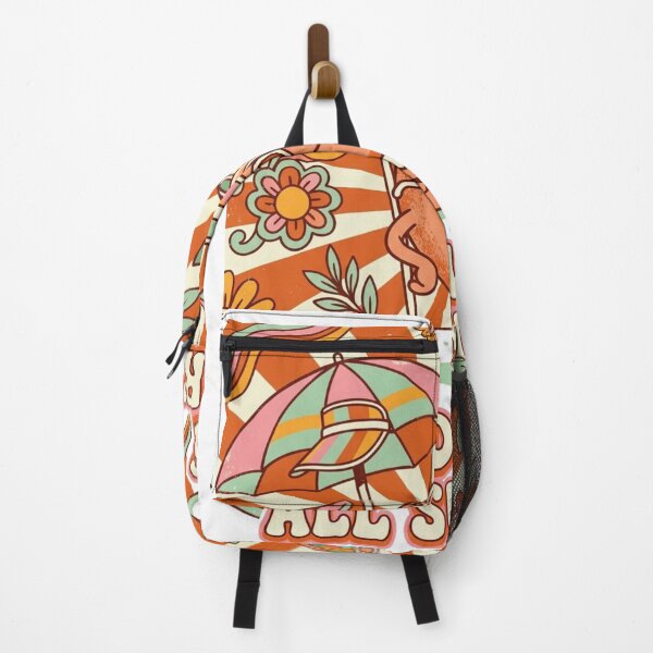 Item preview, Good Vibes All Summer Retro Peach Character Sunburst Design designed and sold by @SHINTOSARTSTORE.