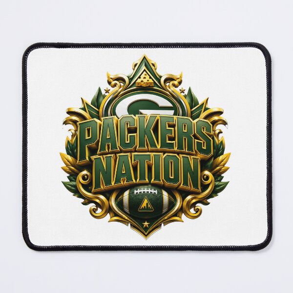 Item preview, Packers Nation Ornate Football Crest designed and sold by GaryGibbs36288.