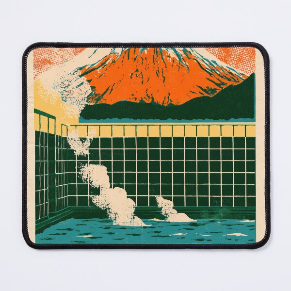 Item preview, Mount Fuji Bathhouse Mural | Vintage Japanese Retro Sento Poster | Japandi Bathroom Wall Art designed and sold by NodeArchitects.