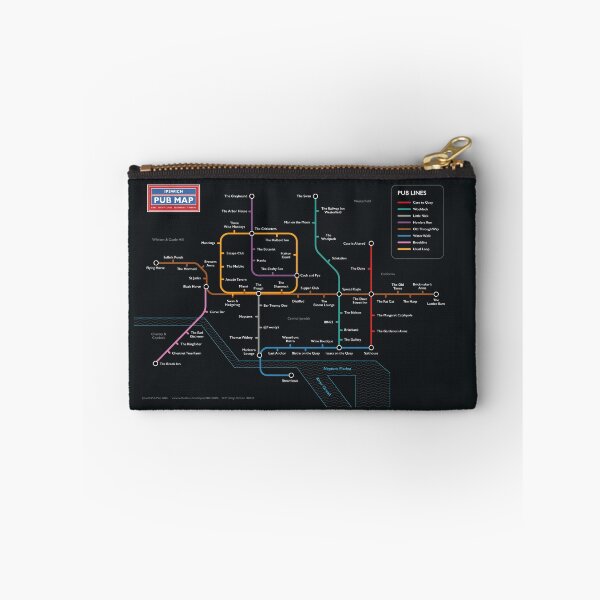 Item preview, Ipswich Pub Map 2026 - Dark designed and sold by Ian Pointer.