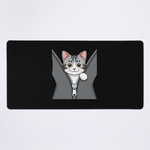 Item preview, Peeking Cat Zipper Graphic designed and sold by OlyvieArt.