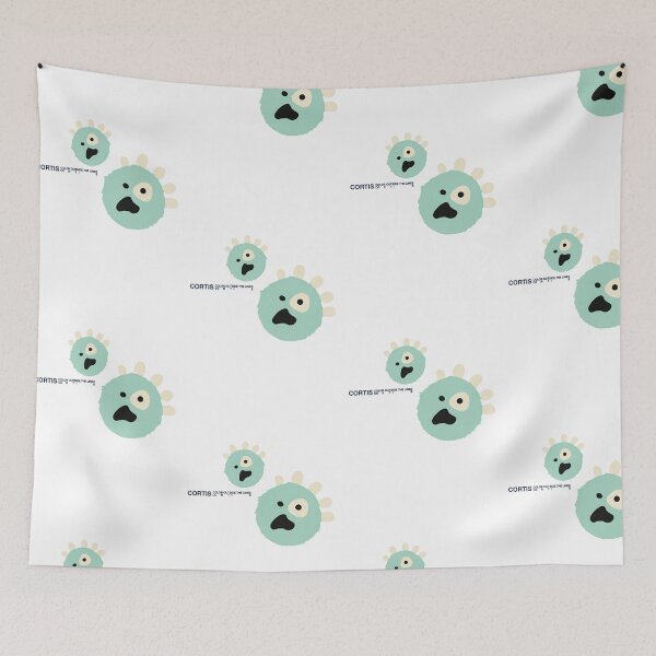 Item preview, CORTIS - Spiky Teal Furballs (Color Outside the Lines) designed and sold by moamaxshop.