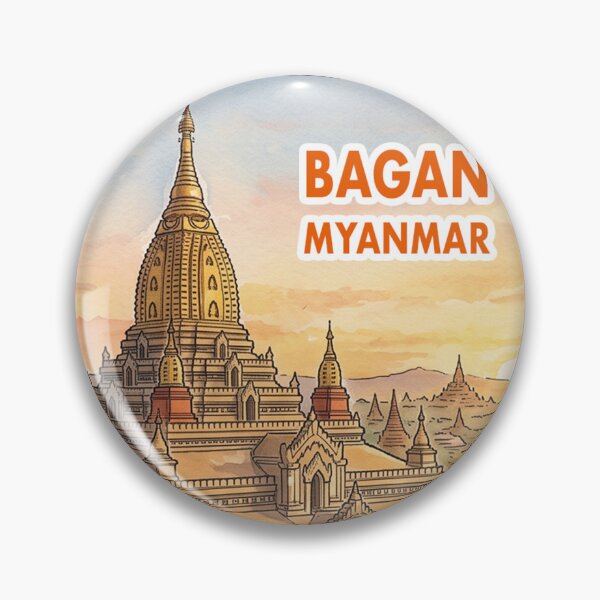 Item preview, Bagan Myanmar Temple Ancient City Sketch Art designed and sold by kunjaw.
