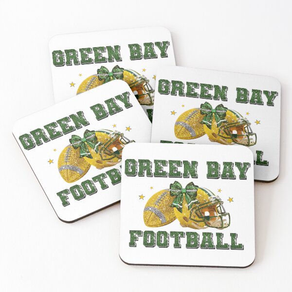 Item preview, Green Bay Glitter Football Bow designed and sold by LauraBarn95305.