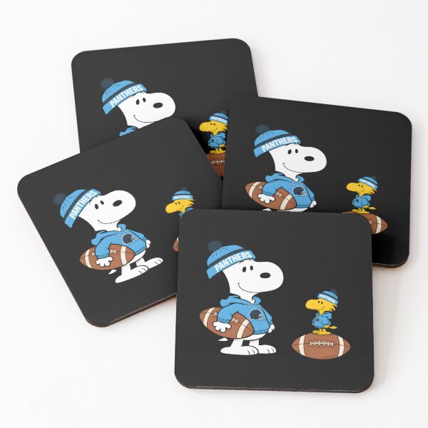 Item preview, Carolina Panthers Snoopy And Woodstock Football designed and sold by Nahkolahmom.