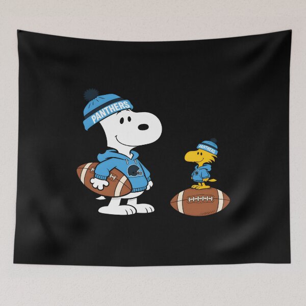 Item preview, Carolina Panthers Snoopy And Woodstock Football designed and sold by Nahkolahmom.