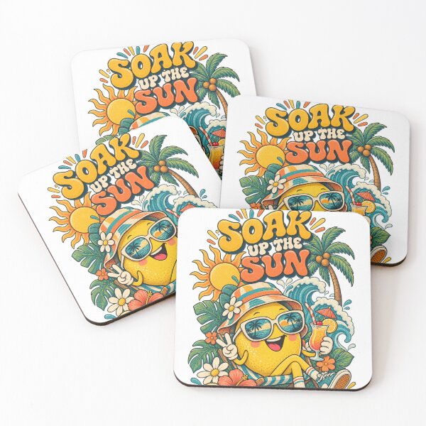 Item preview, Soak Up The Sun Funny Lemon Beach Character Summer Vibes designed and sold by @SHINTOSARTSTORE.