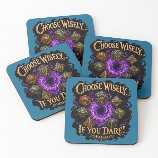 Item preview, Choose Wisely If You Dare TTRPG Dice Set Magic Dungeon Master designed and sold by SVox.