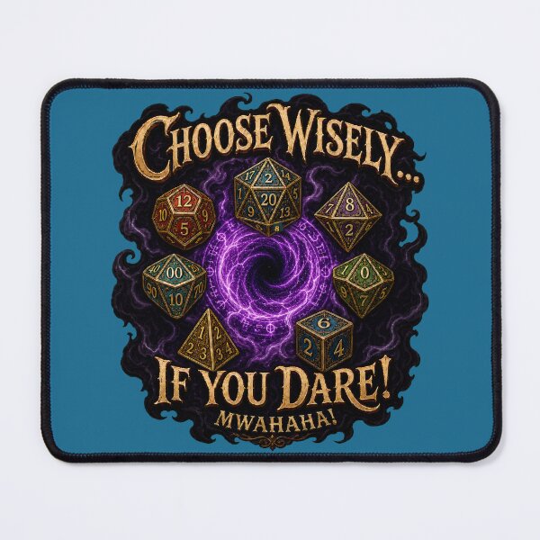 Item preview, Choose Wisely If You Dare TTRPG Dice Set Magic Dungeon Master designed and sold by SVox.