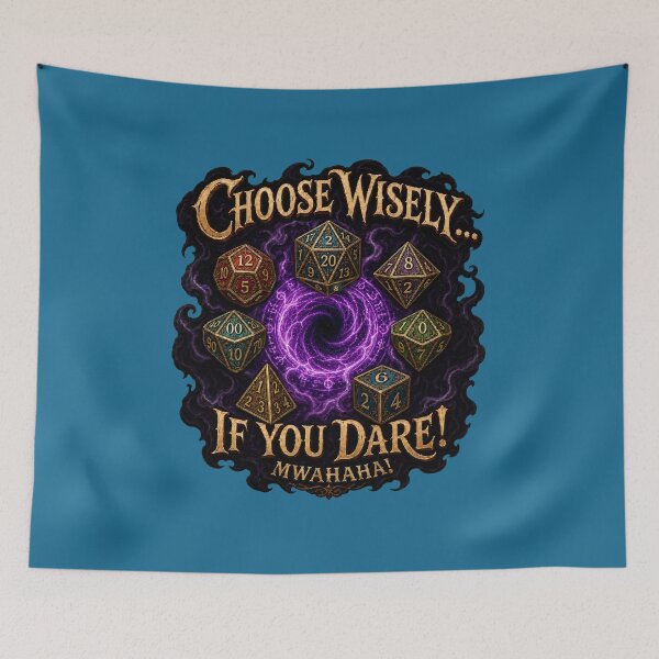 Item preview, Choose Wisely If You Dare TTRPG Dice Set Magic Dungeon Master designed and sold by SVox.