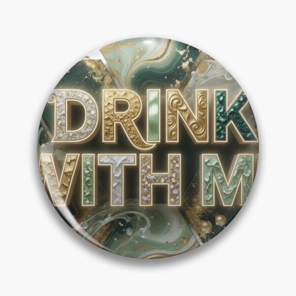 Item preview, Iconic Colorful DRINK WITH ME Artistic Motif designed and sold by dazzlemakers.