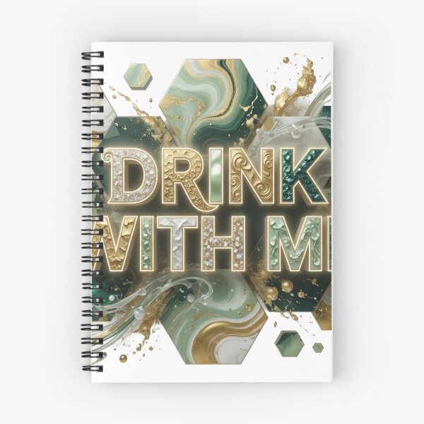 Item preview, Iconic Colorful DRINK WITH ME Artistic Motif designed and sold by dazzlemakers.