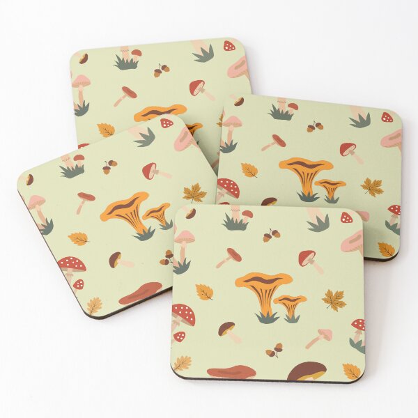 Item preview, Autumn Mushroom and Forest Acorn Seamless Pattern designed and sold by ElenMart.