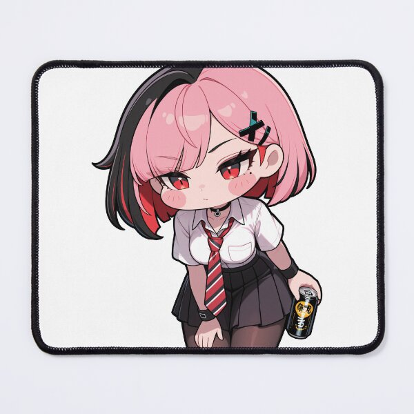 Item preview, Chibi Pink Hair Schoolgirl Sticker designed and sold by RGB-crayon.