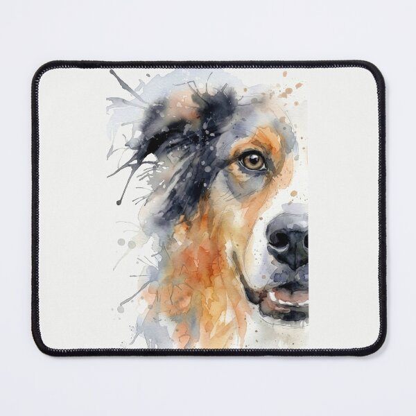 Item preview, Australian Shepherd, Warm Orange and Grey designed and sold by caracatita75.