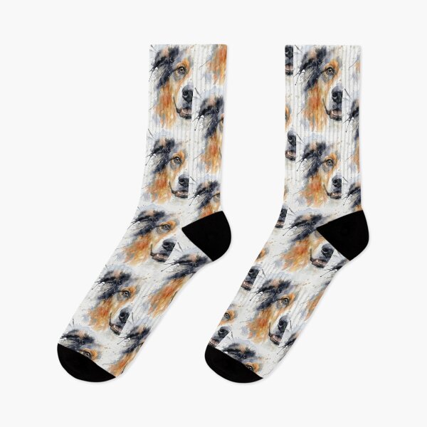 Item preview, Australian Shepherd, Warm Orange and Grey designed and sold by caracatita75.
