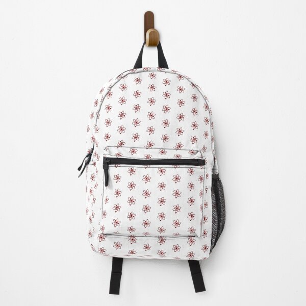 Item preview, Minimalist Dark Red Atom Shape Science Symbol designed and sold by pattern-archive.