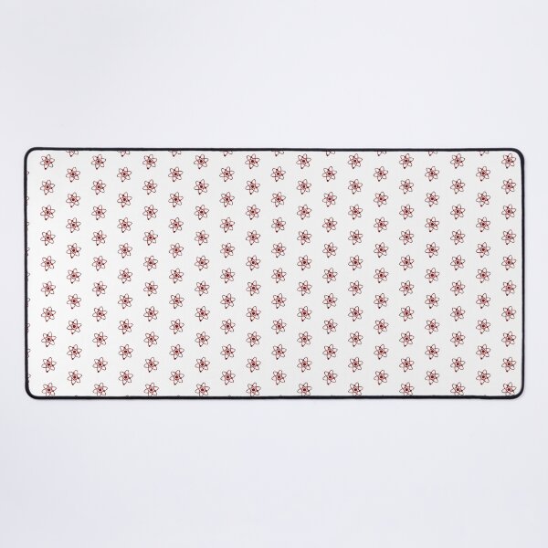 Item preview, Minimalist Dark Red Atom Shape Science Symbol designed and sold by pattern-archive.