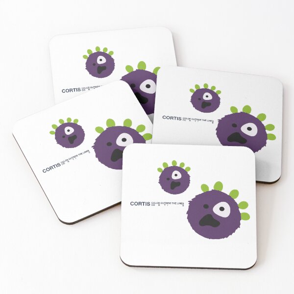 Item preview, CORTIS - Purple & Lime Furballs (Color Outside the Lines) designed and sold by moamaxshop.