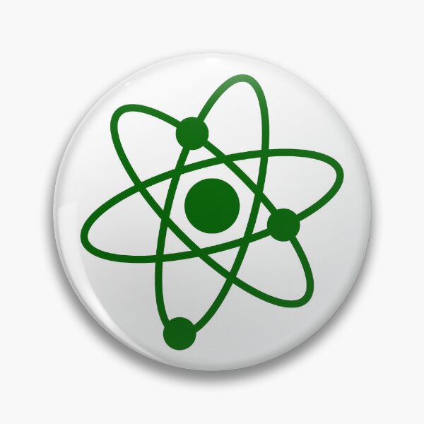 Item preview, Minimalist Dark Green Atom Shape Science Symbol designed and sold by pattern-archive.