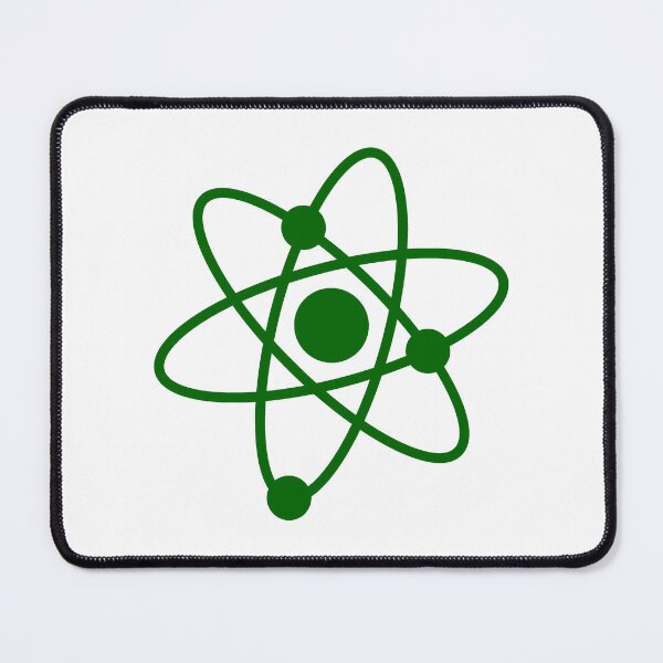 Item preview, Minimalist Dark Green Atom Shape Science Symbol designed and sold by pattern-archive.