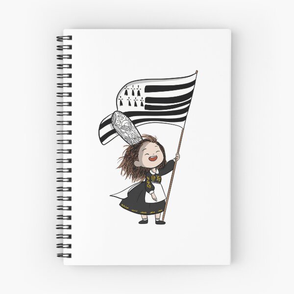 Item preview, Little Breton Girl Waving Breton Flag designed and sold by risti-anGarrard.