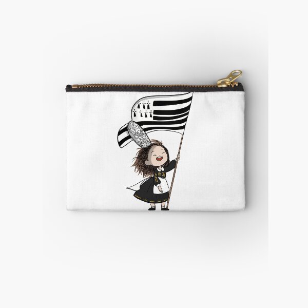 Item preview, Little Breton Girl Waving Breton Flag designed and sold by risti-anGarrard.