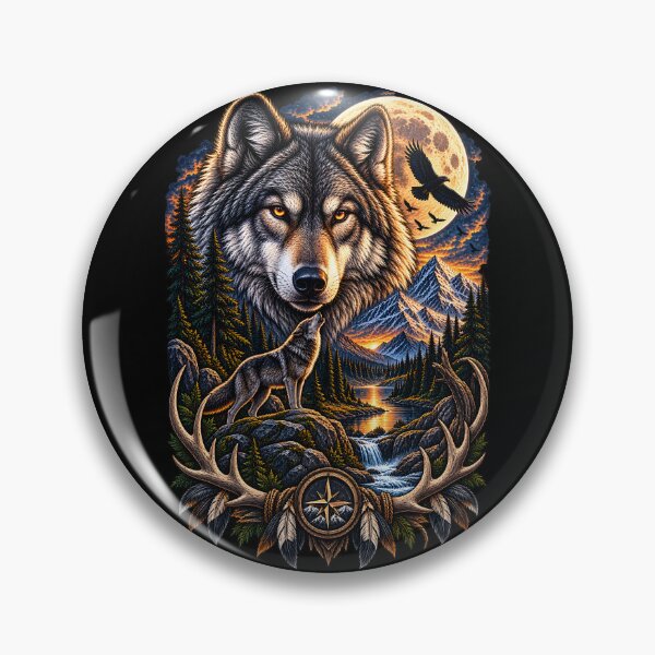 Item preview, Wolf Mountain Wilderness – Wildlife Adventure designed and sold by CreativeMindsetLab.