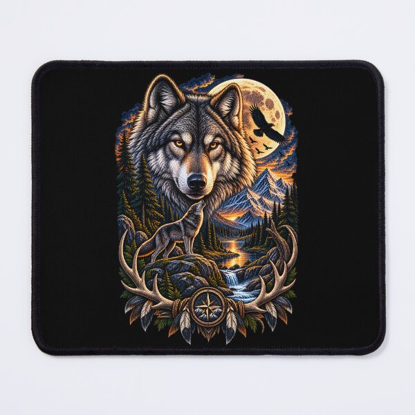 Item preview, Wolf Mountain Wilderness – Wildlife Adventure designed and sold by CreativeMindsetLab.