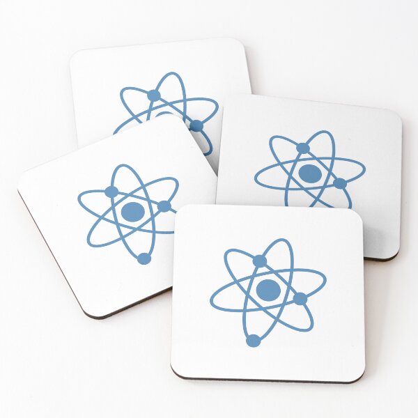 Item preview, Minimalist Steel Blue Atom Shape Science Symbol designed and sold by pattern-archive.