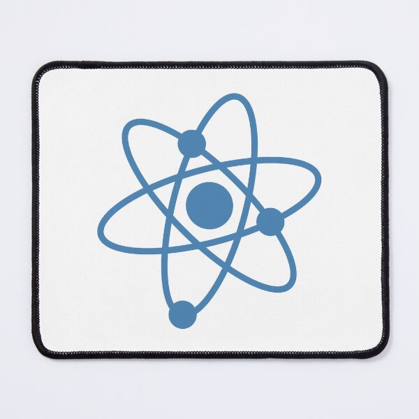 Item preview, Minimalist Steel Blue Atom Shape Science Symbol designed and sold by pattern-archive.