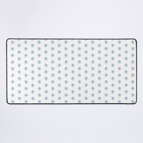Item preview, Minimalist Steel Blue Atom Shape Science Symbol designed and sold by pattern-archive.
